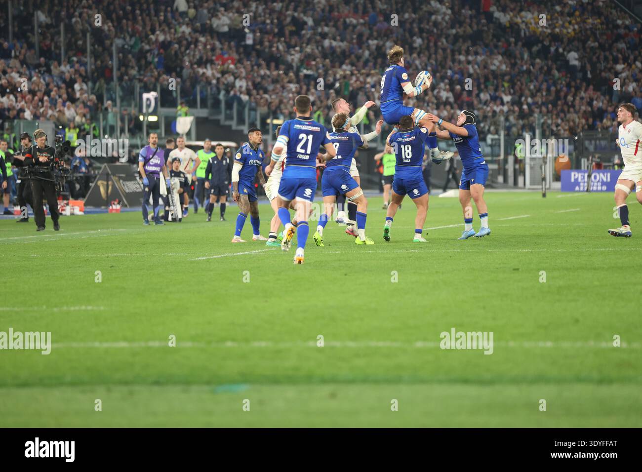 ROME 7 MARCH 2026 RUGBY VI NATIONS 2026 ITALY - ENGLAND At Stadio ...