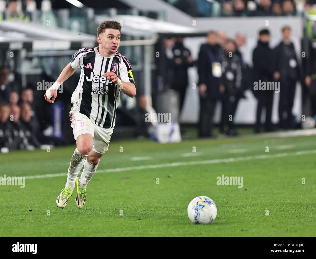 Francisco Conceição participates at the Serie A 2025-2026 match