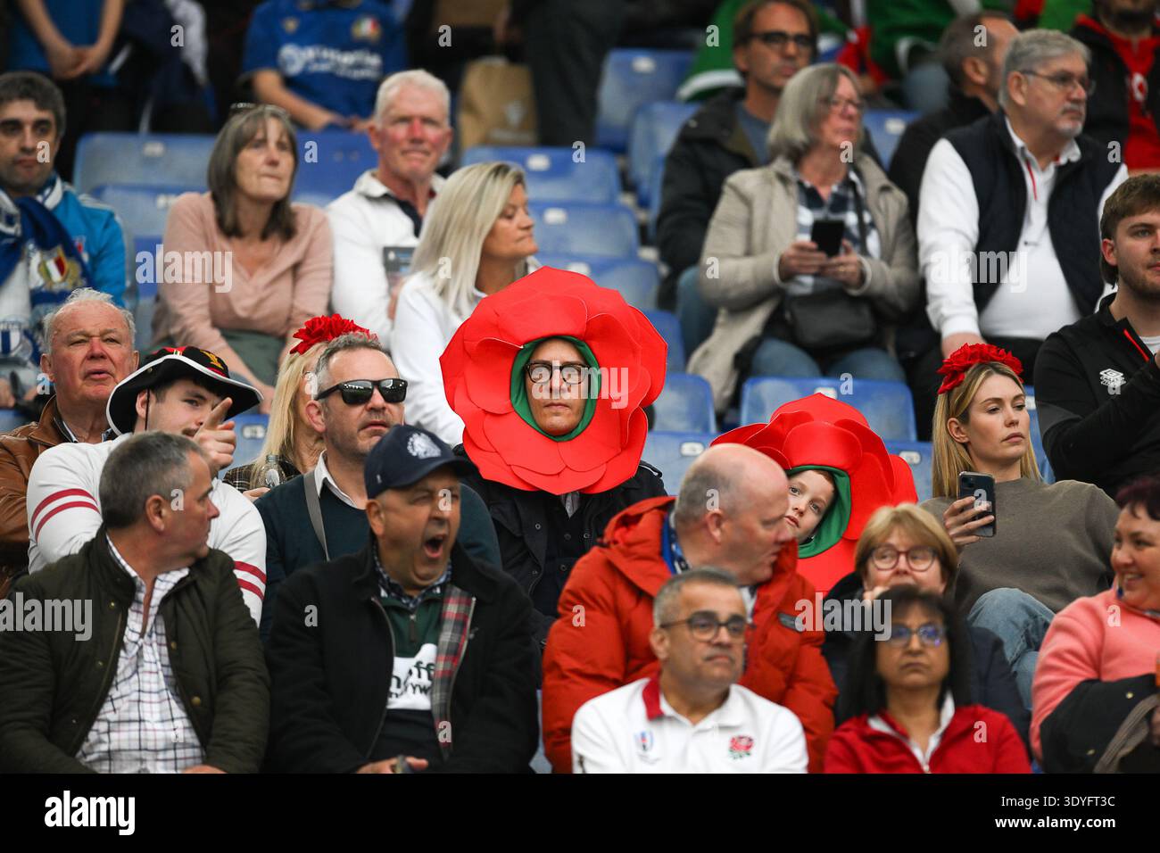 Olimpico Stadium, Rome, Italy - England's fans during Six Nation Rugby ...