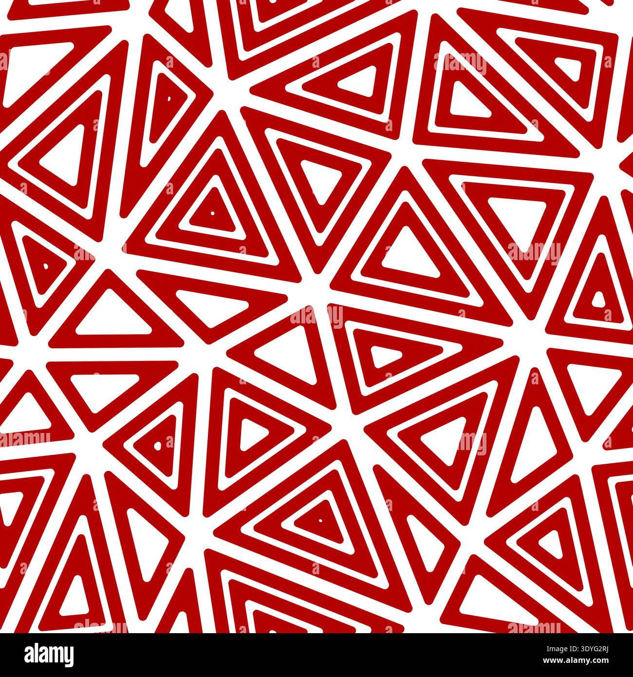 Triangles Background. Multiple repeated inner triangles. Big shape size. Solid Color style. Seamless pattern. Beautiful vector tiles. Stock Vector