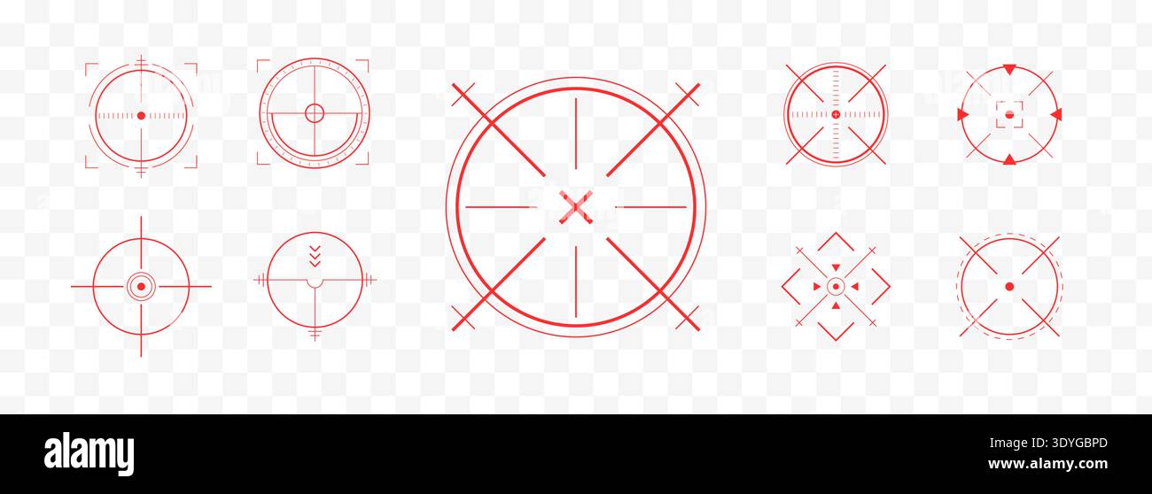 Crosshair hud precision weapon hi-res stock photography and images - Alamy