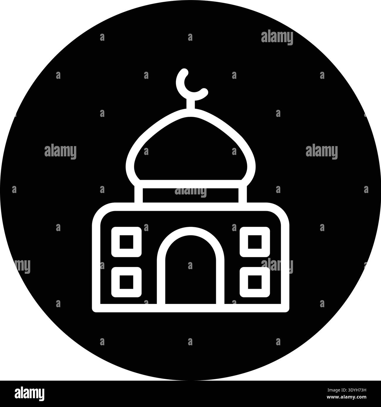Dome Vector Icon Design Illustration Stock Vector