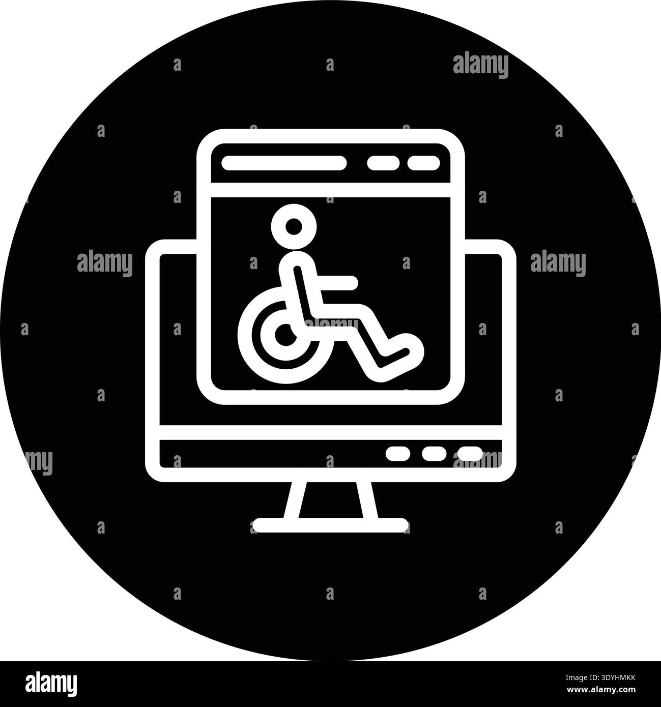 Accessability Vector Icon Design Illustration Stock Vector