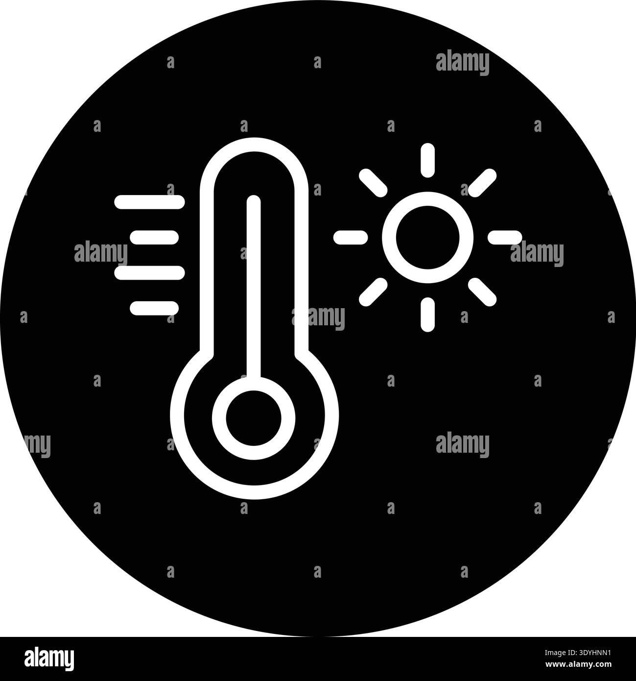 Thermometer Vector Icon Design Illustration Stock Vector