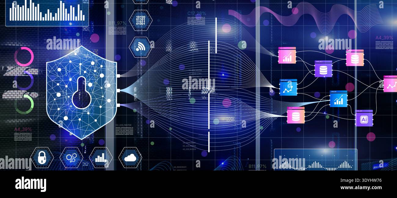 Cybersecurity Network Security System with Data Encryption Firewall ...