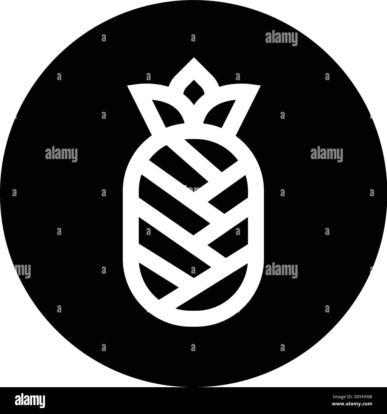 Pineapple Vector Icon Design Illustration Stock Vector