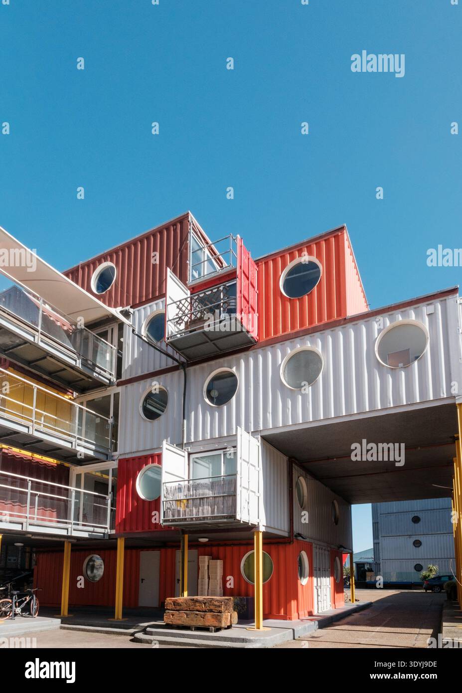 Container City 2 modular shipping container building at Trinity Buoy ...