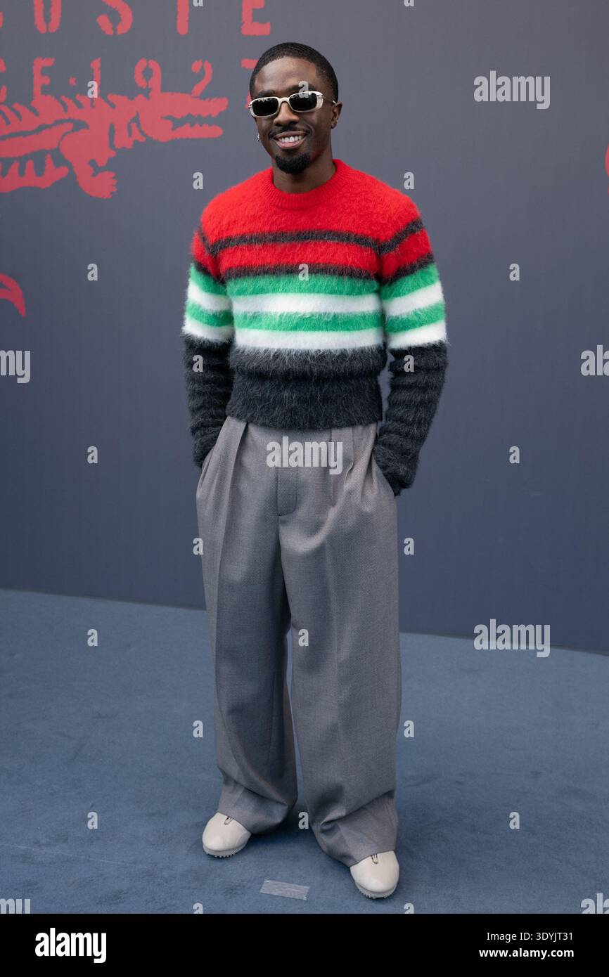 Caleb Roland Caleb McLaughlin attends the Lacoste Womenswear Fall/Winter 2026-2027 ...