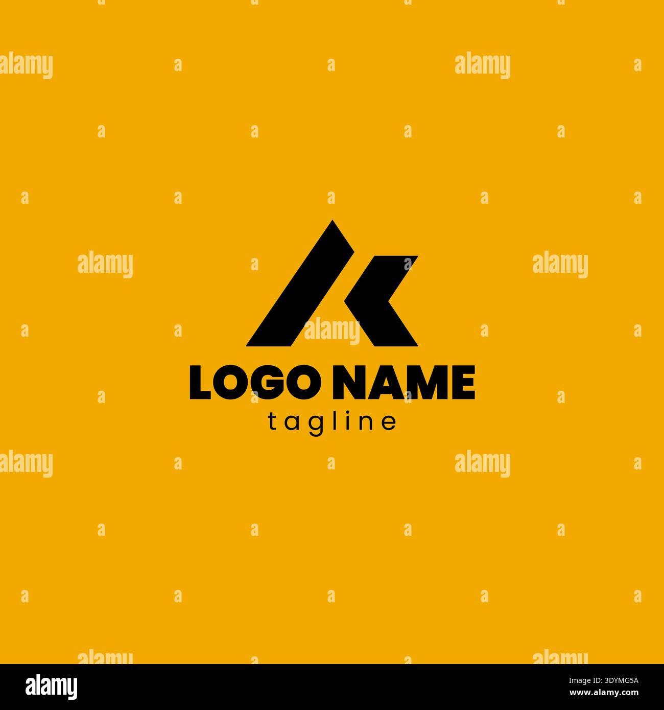 Minimal creative initial based AK logo and KA logo. Letter AK KA creative elegant monogram Stock Vector