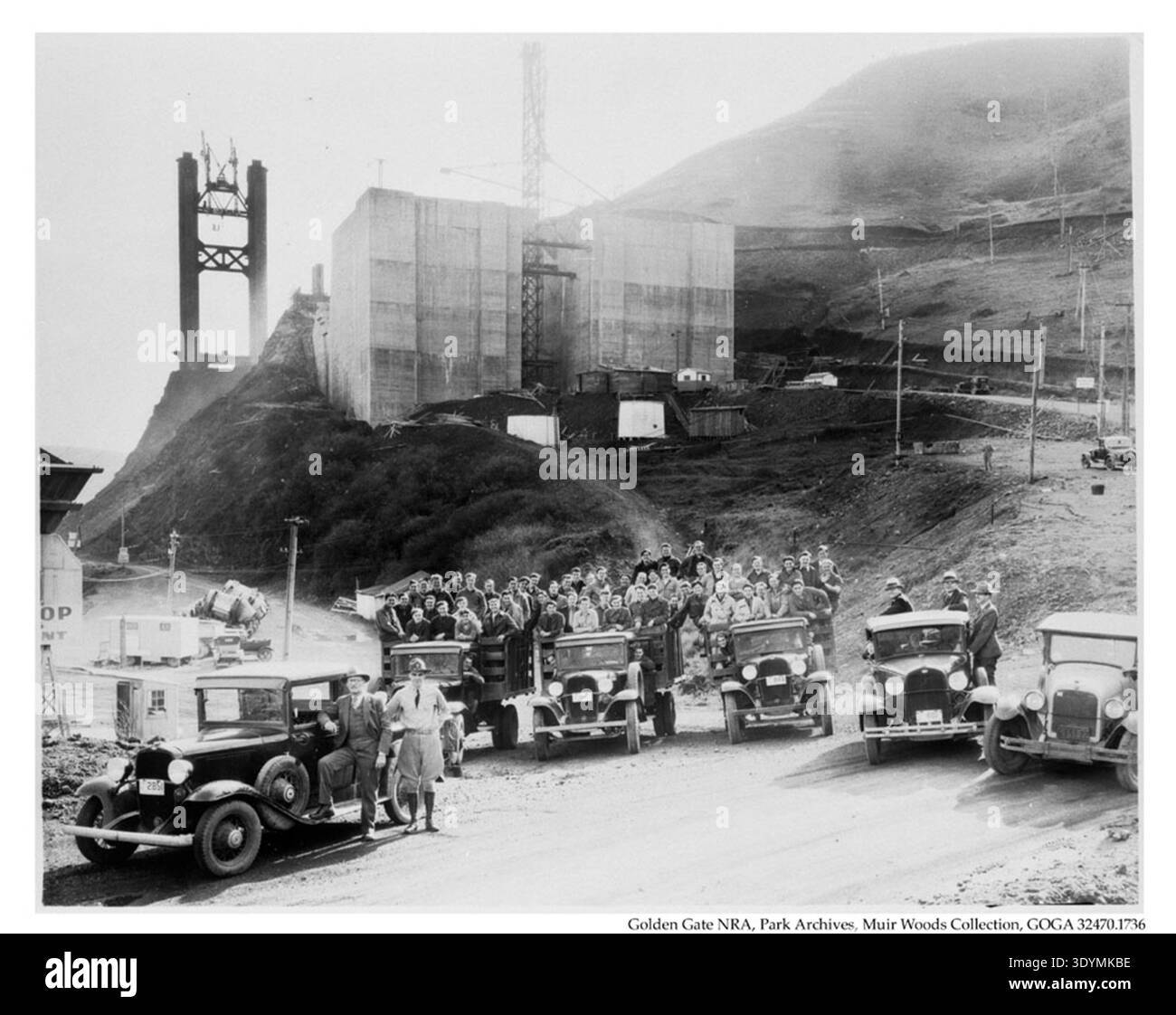 Bridge construction works across Black and White Stock Photos & Images ...