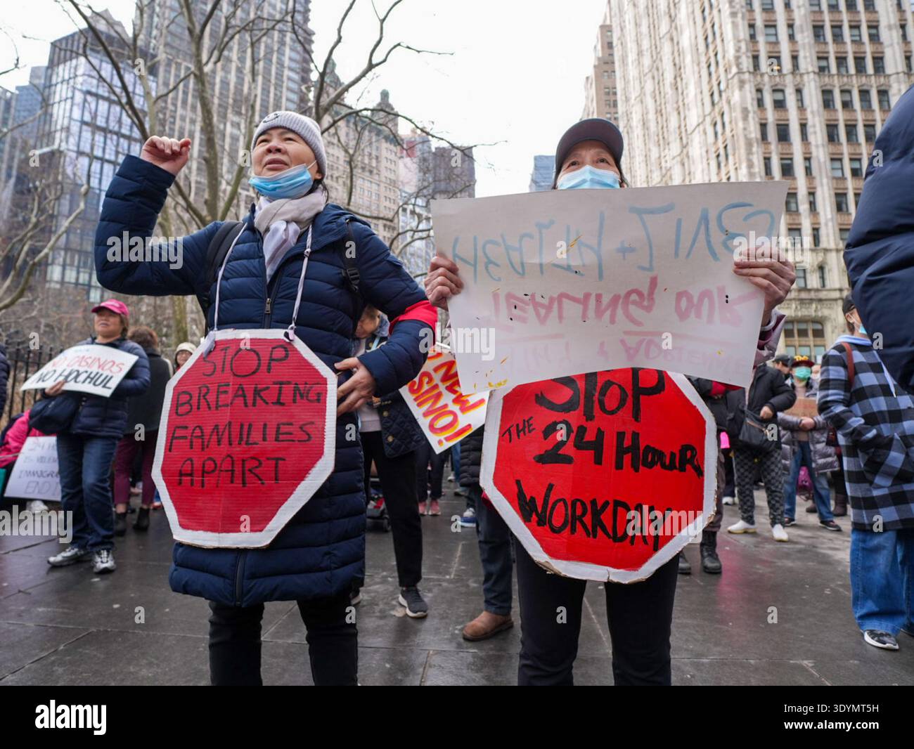 New York NY March 8: Ain't I A Woman Protest the 24 Hour Work Day in ...