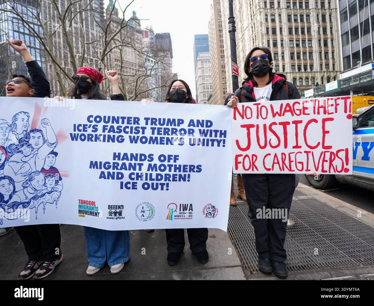 New York NY March 8: Ain't I A Woman Protest the 24 Hour Work Day in ...