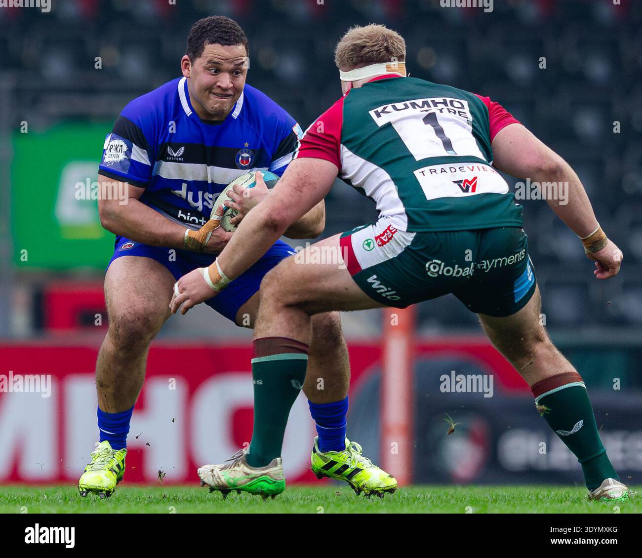 Leicester, England, UK, 8 March 2026 Scott Kirk of Bath Rugby is ...
