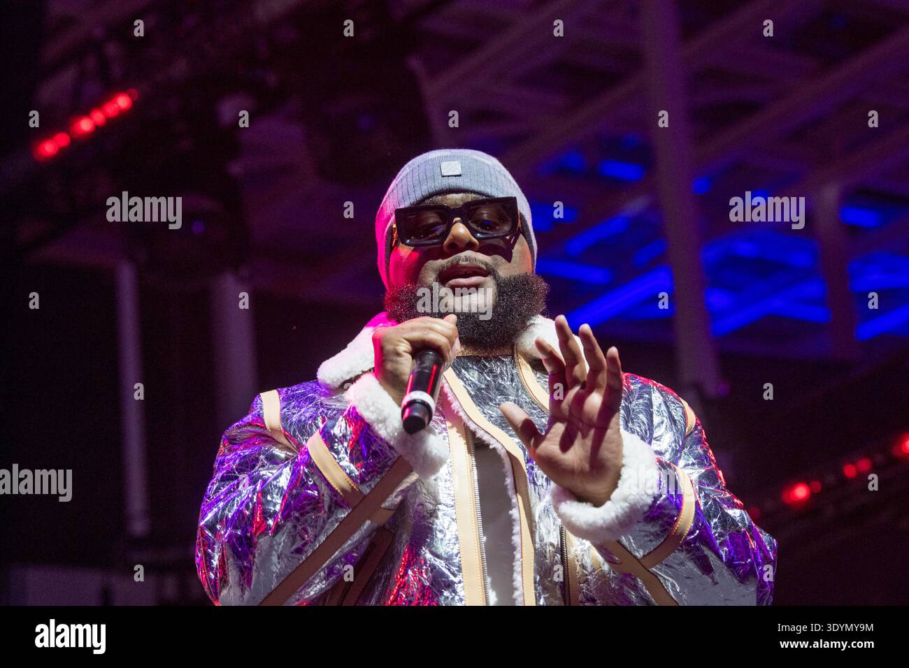 Greedo performs for the Billboard Showcase at Moody Auditorium during South By Southwest, Austin, Texas, March 16, 2023. (Photo by John Anderson) Stock Photo