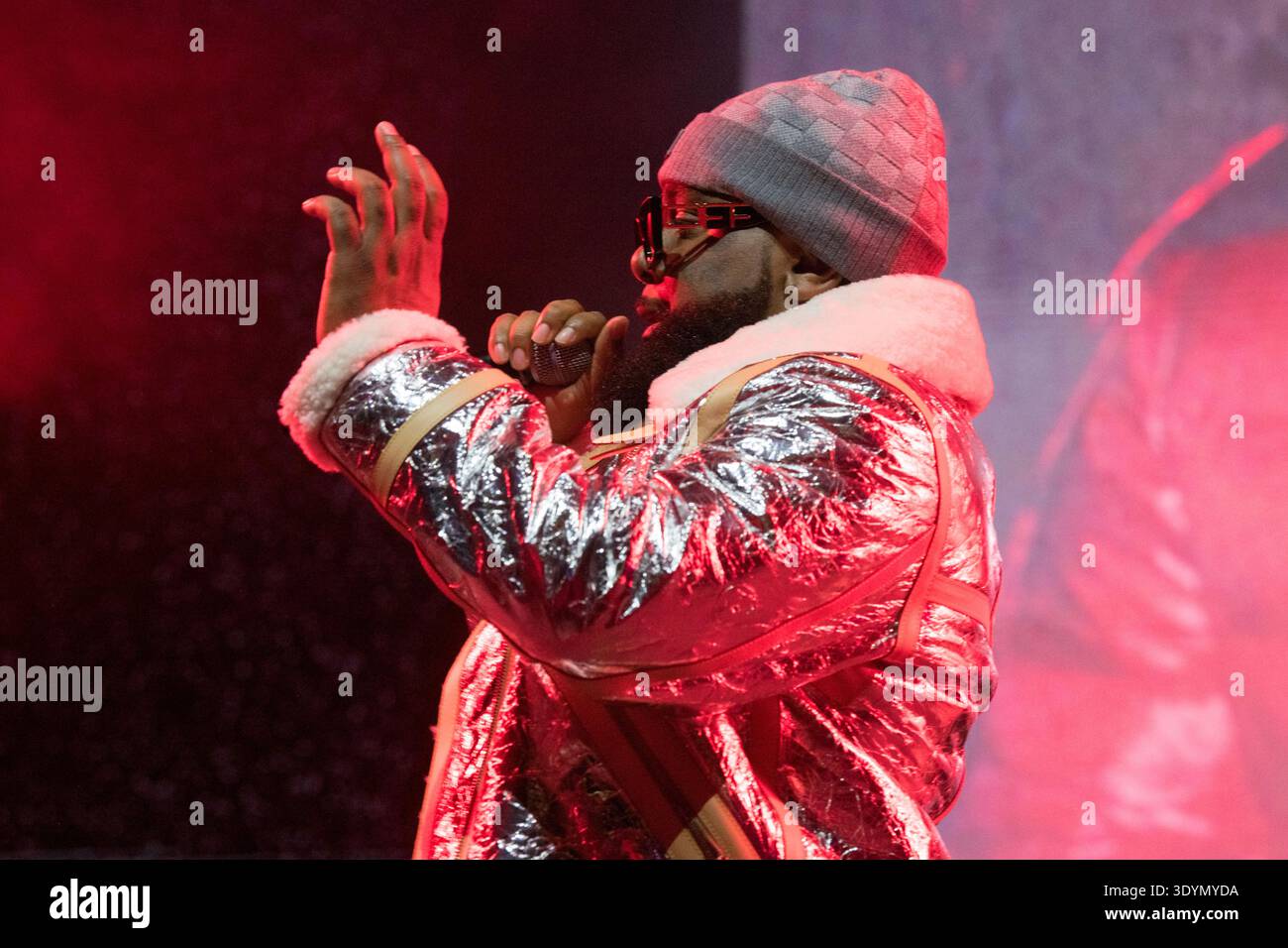 Greedo performs for the Billboard Showcase at Moody Auditorium during South By Southwest, Austin, Texas, March 16, 2023. (Photo by John Anderson) Stock Photo