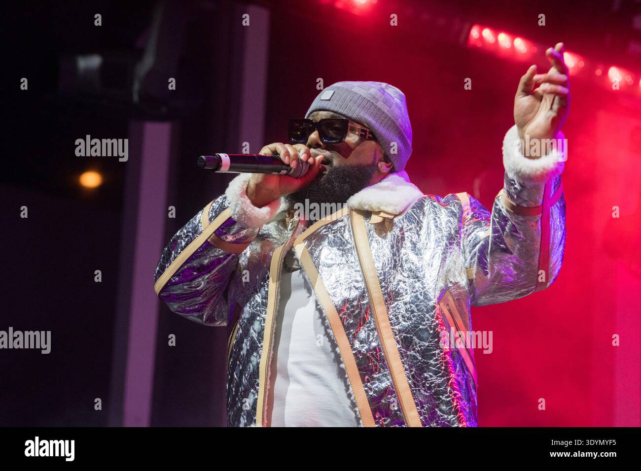 Greedo performs for the Billboard Showcase at Moody Auditorium during South By Southwest, Austin, Texas, March 16, 2023. (Photo by John Anderson) Stock Photo