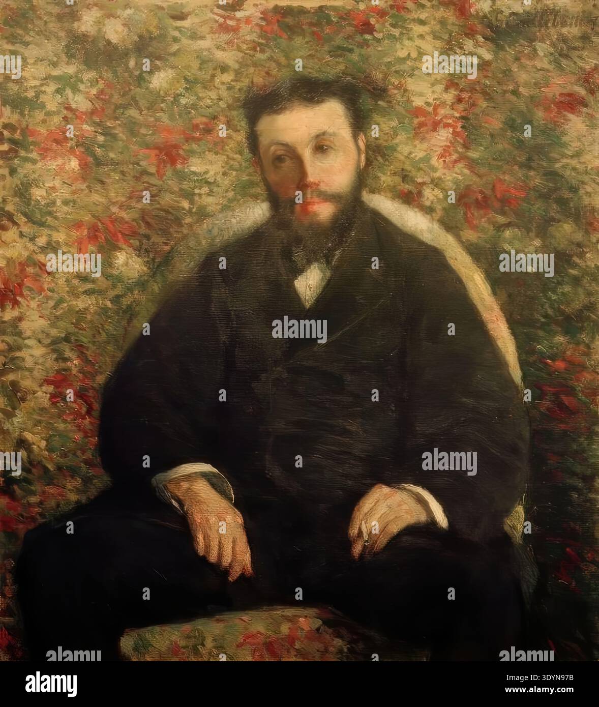 Gustave Caillebotte Portrait of A Cassabois 1877 French Impressionism ...