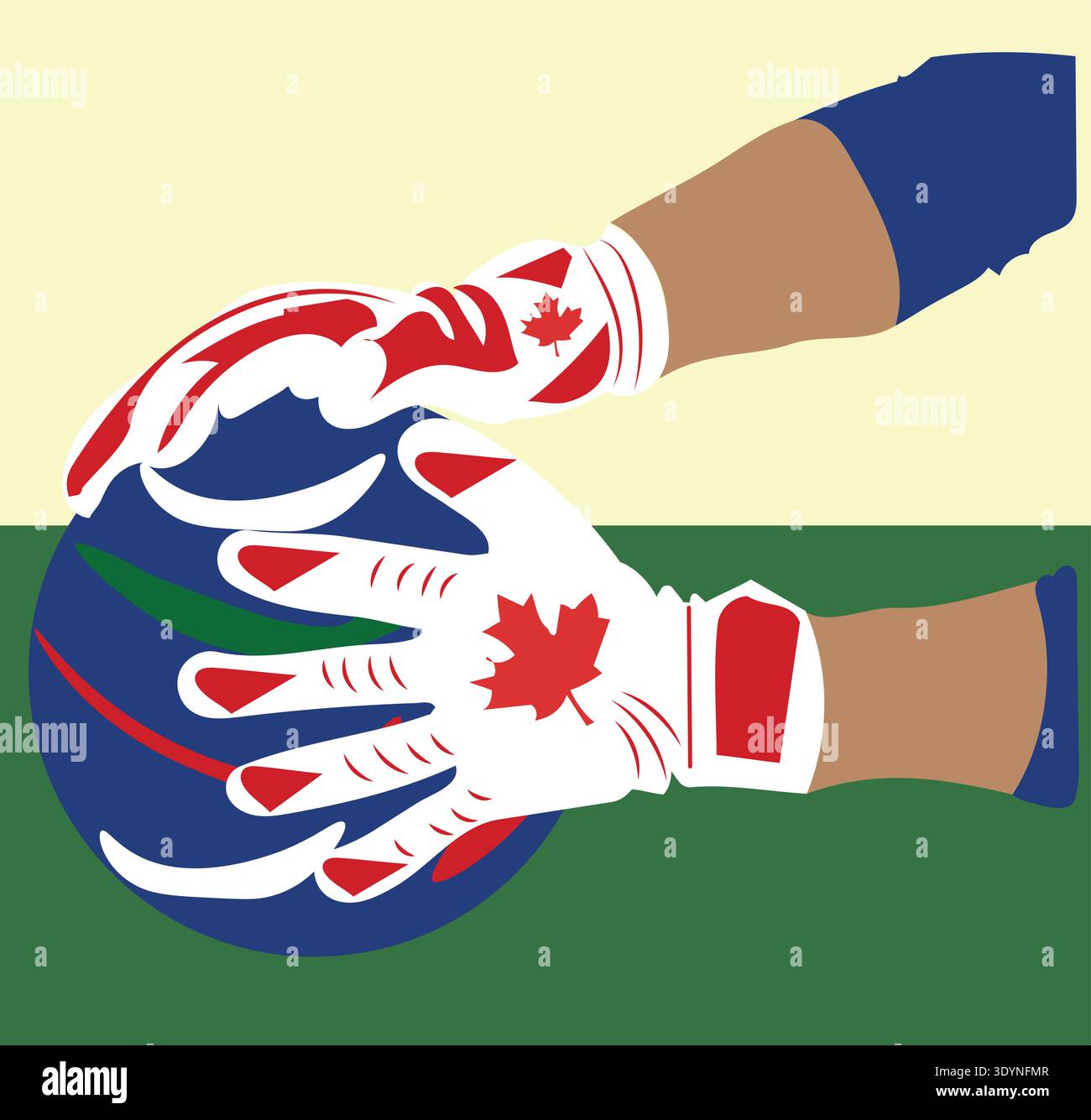 Hand Catching Goalkeeper Hands Catching Soccer Ball – Dynamic Sports Vector ...