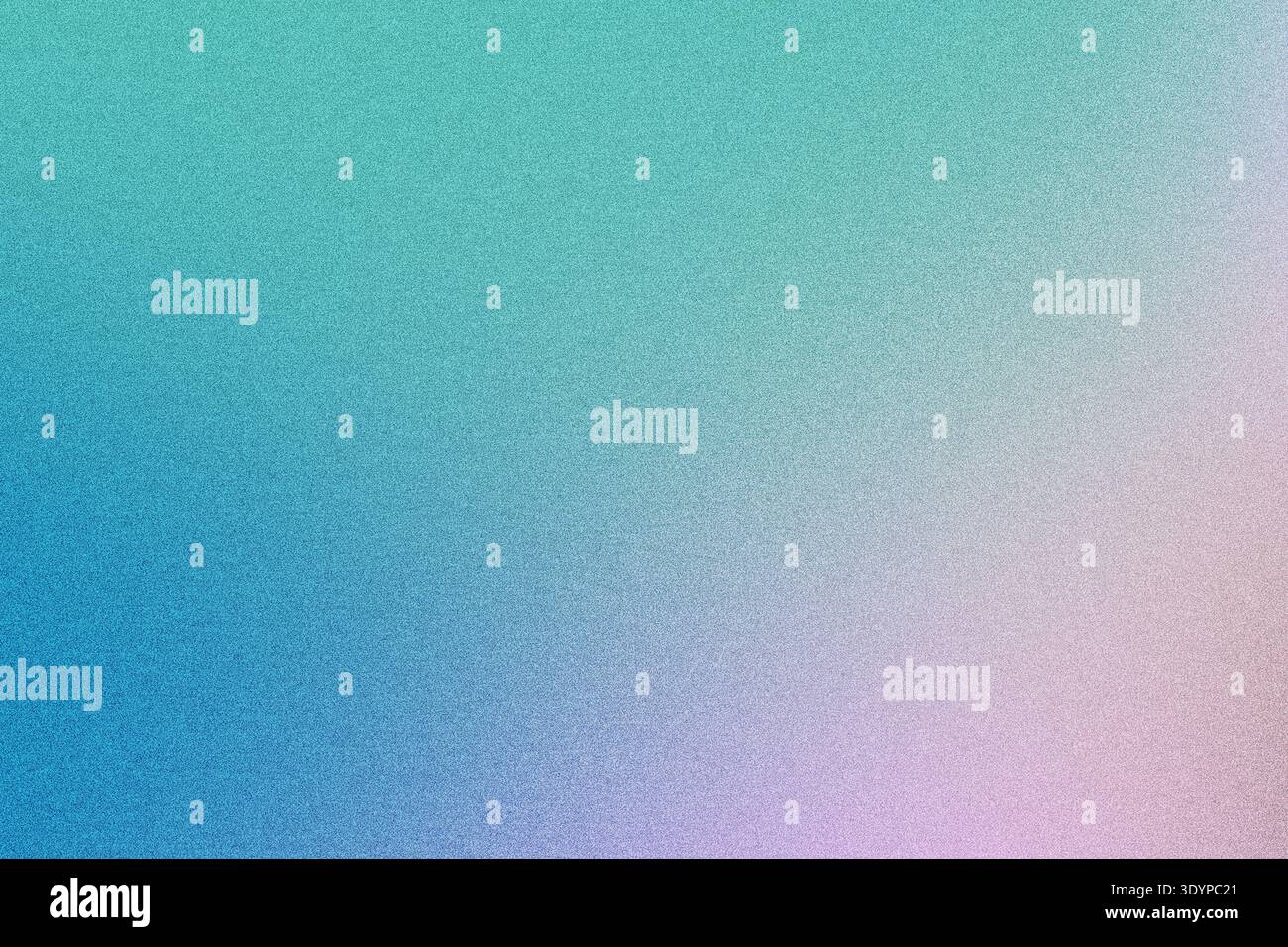 Abstract gradient background blending blue, green and pink with textured grain effect Stock Photo
