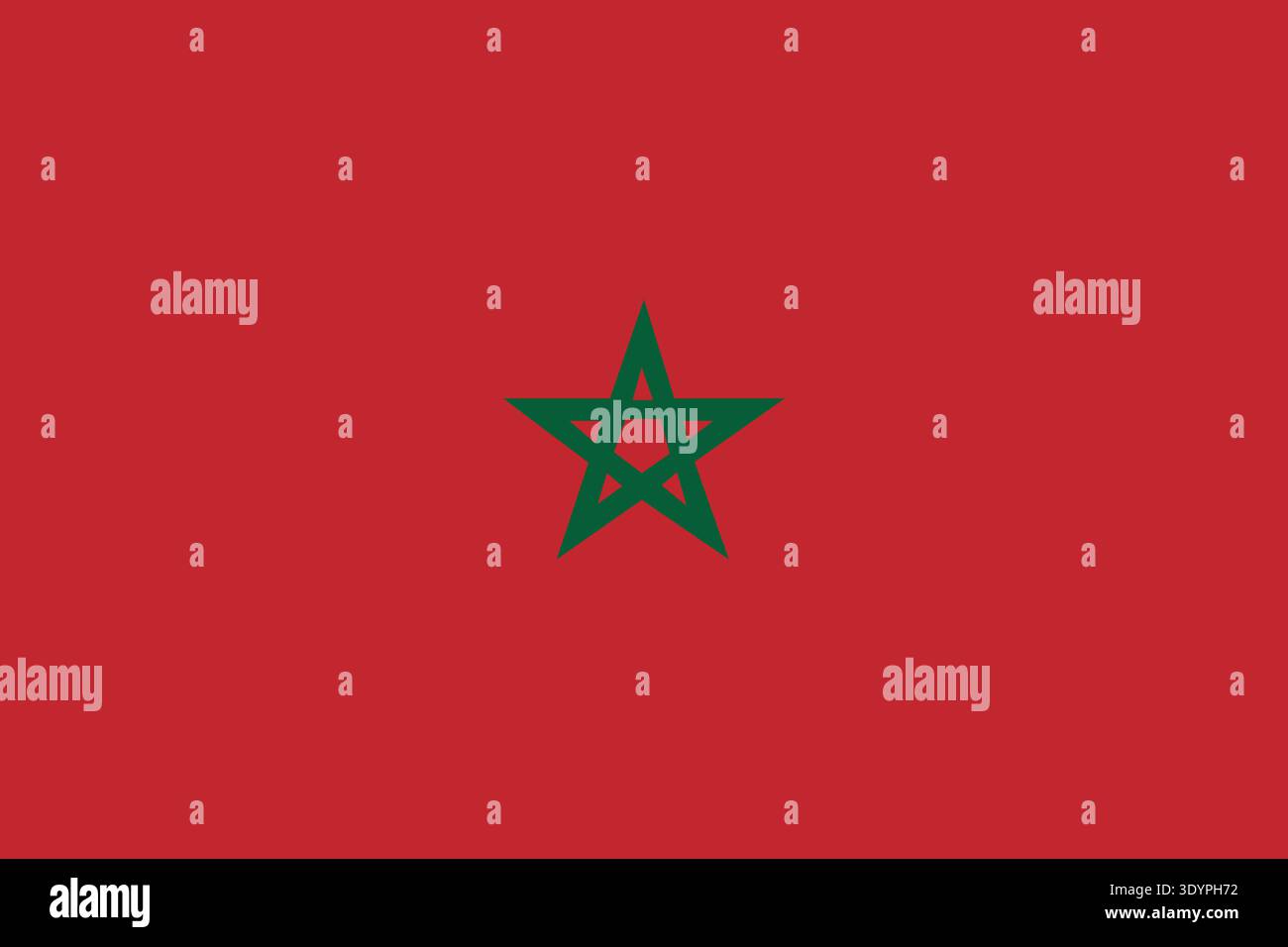 Morocco flag flat vector illustration. Suitable for video and presentation projects. Stock Vector