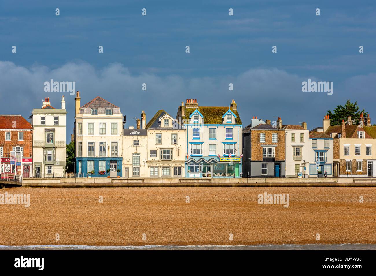 View of houses on Beach street, Deal, Kent, England Stock Photo