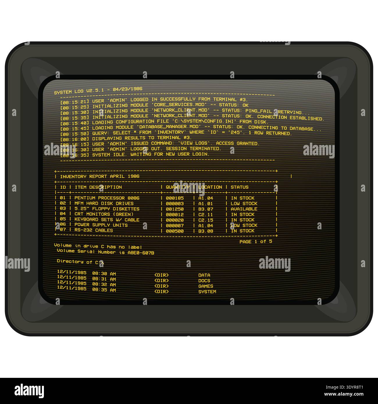 Ascii table hi-res stock photography and images - Alamy