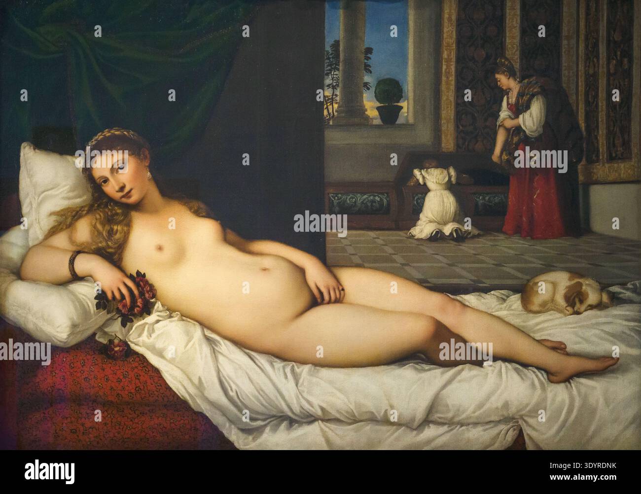 Venus known as the 'Venus of Urbino' c. 1538 by Tiziano Vecellio known as Titian (1488 - 1576) Oil on canvas Stock Photo