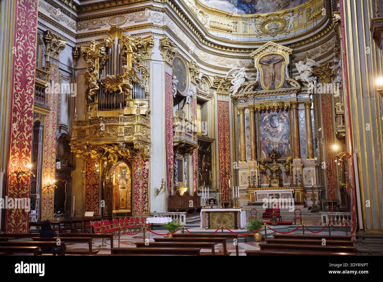 Rome. Italy. Church of Santa Maria in Vallicella aka Chiesa Nuova. The ...