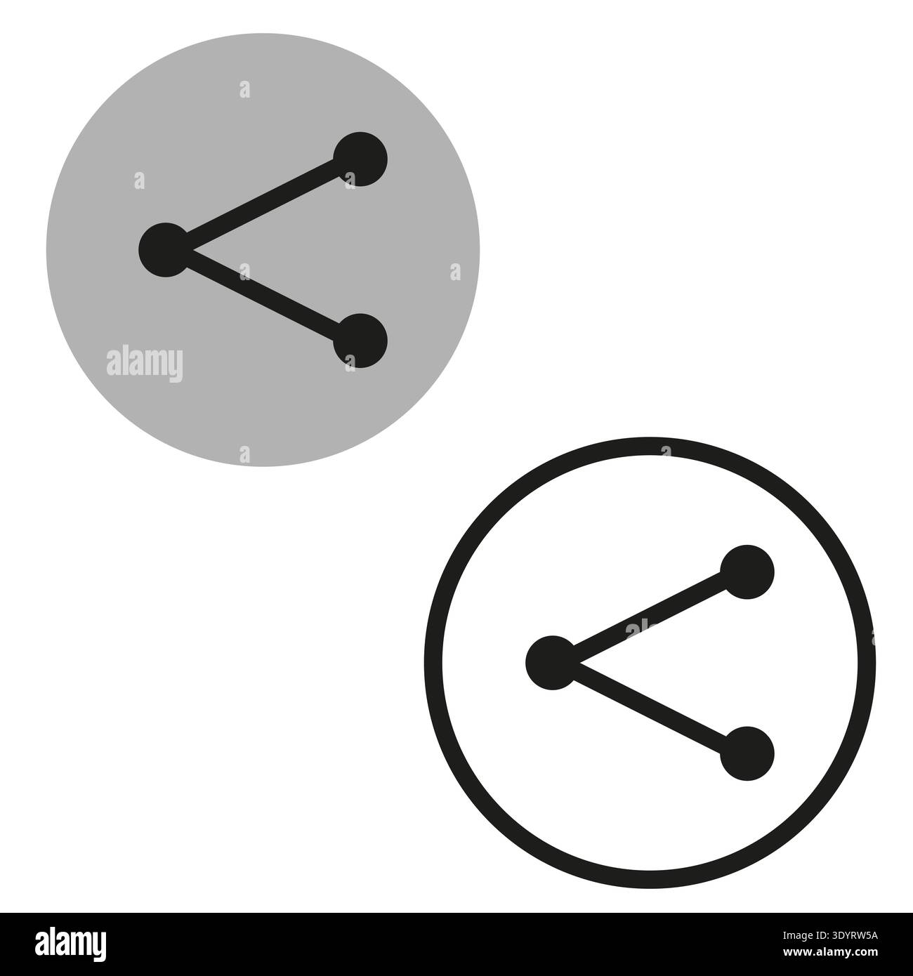 Share connection icon. Network link symbol. Vector data transfer. Social media button. EPS 10. Stock Vector