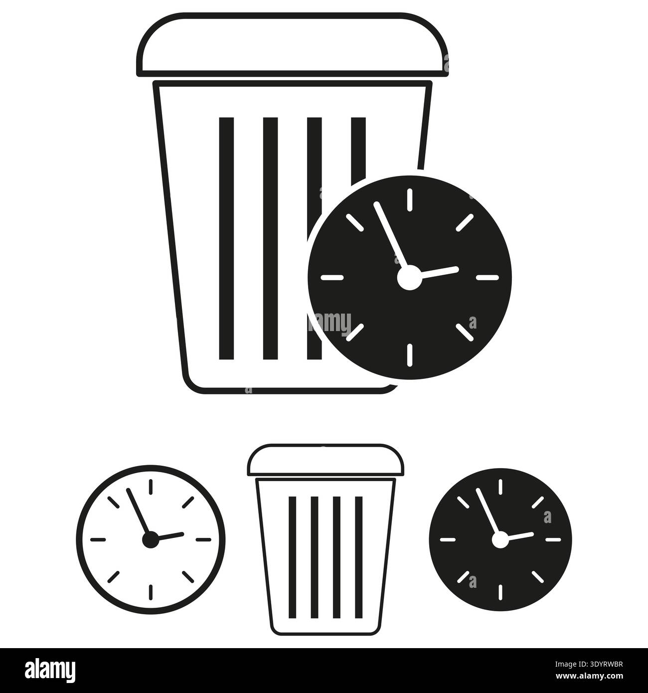 Recycling bin vector vectors hi-res stock photography and images - Alamy