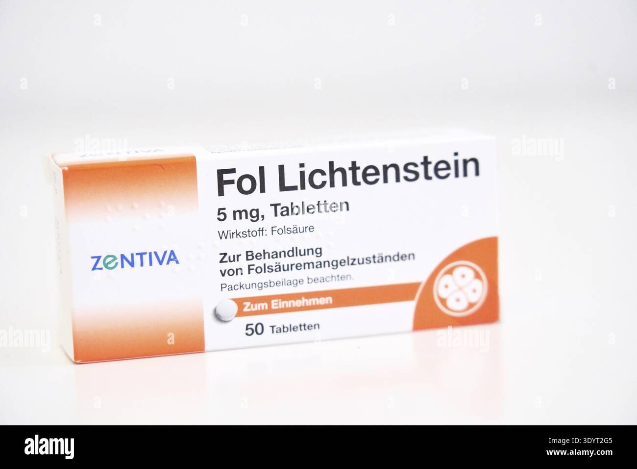 Fol Lichtenstein, active ingredient folic acid, by Zentiva, for ...