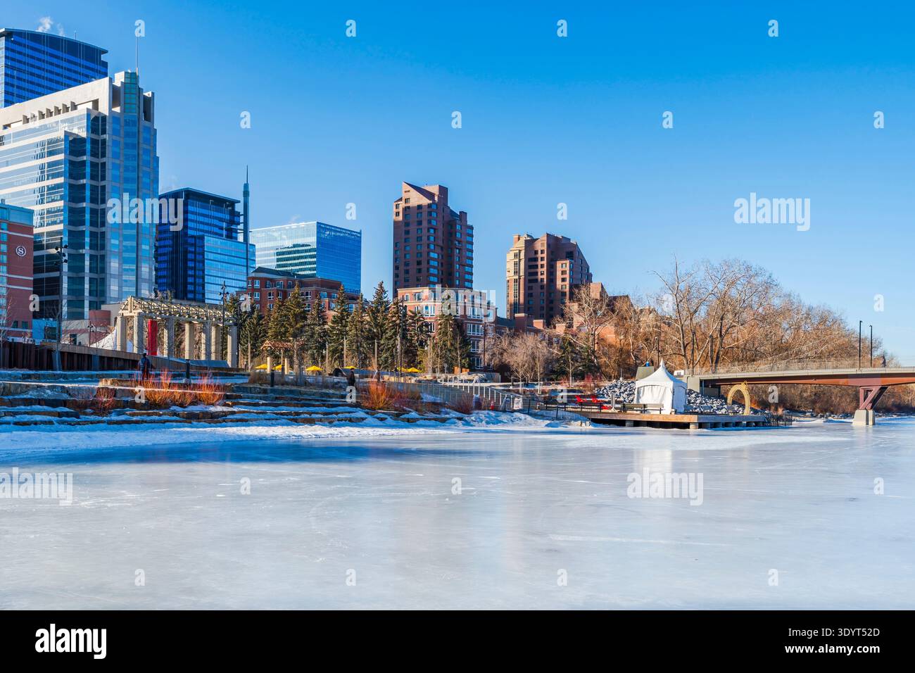 CALGARY, CANADA - FEBRUARY 16, 2026: View of high rise buildings in ...
