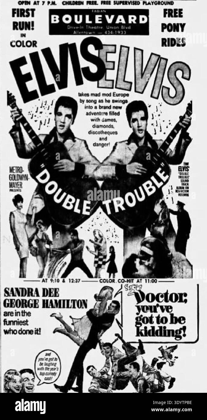 A vintage black and white newspaper advertisement from the 1960s