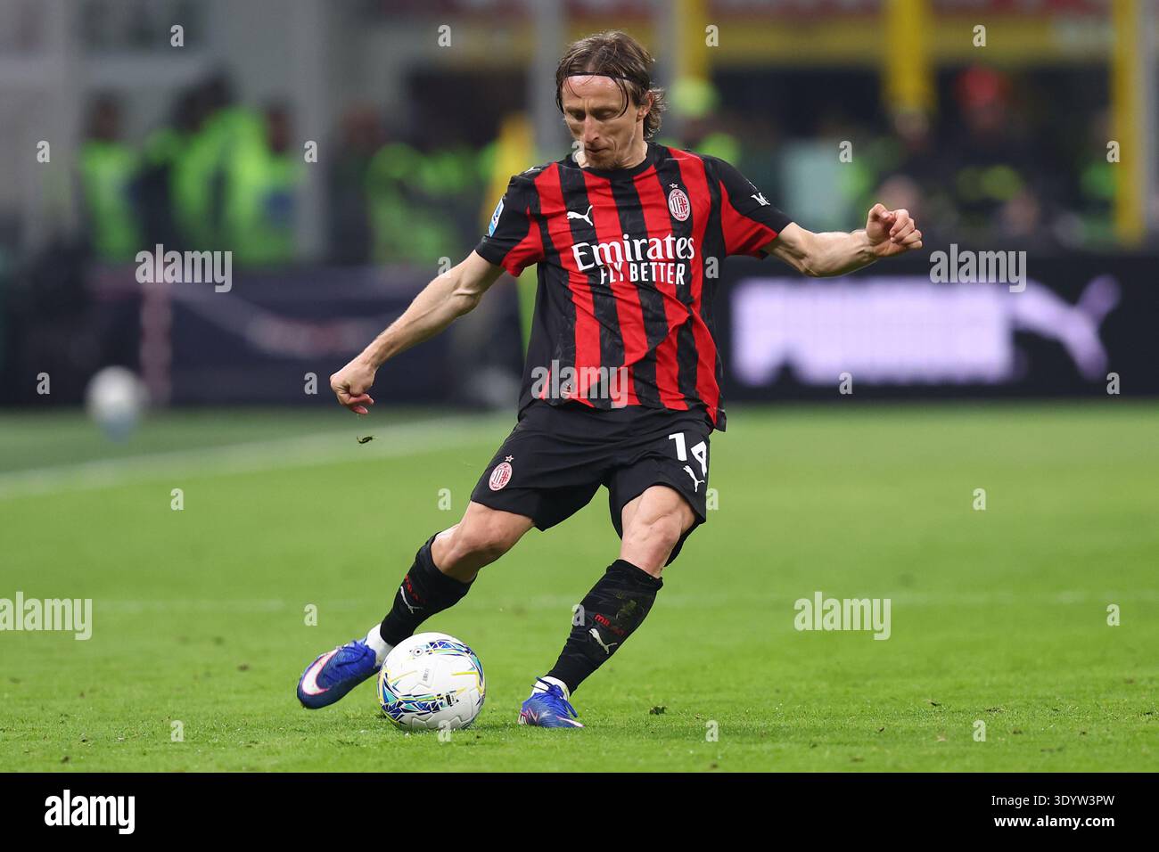 Adrien Rabiot of Ac Milan in action during the Serie A match beetween ...
