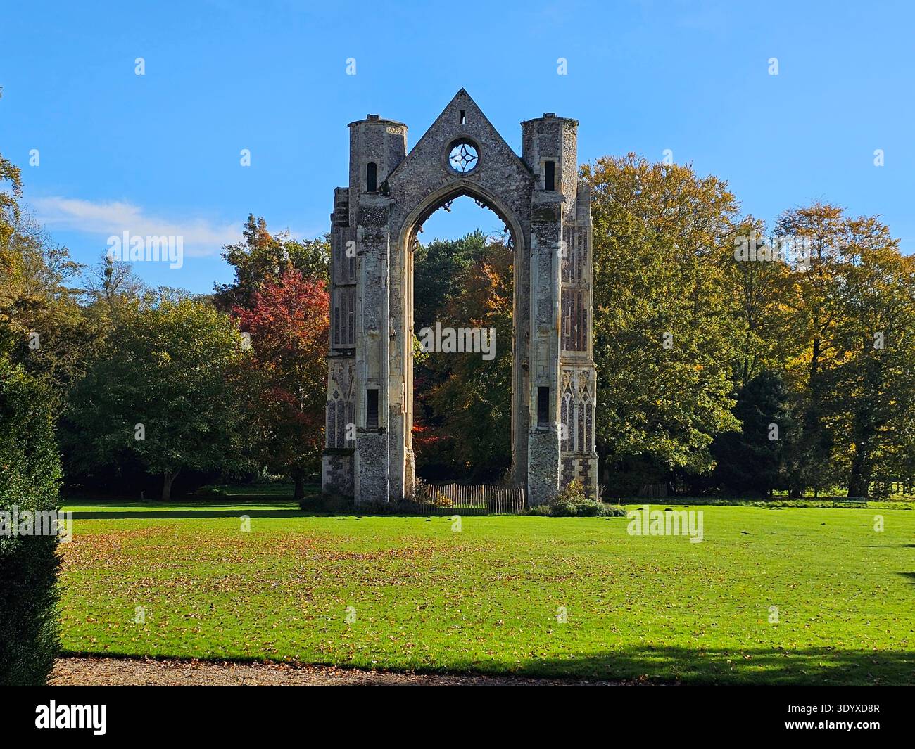 Walsingham Priory, was a monastery of Augustinian Canons  Also known as the Augustinian Priory of The Annunciation of the Blessed Virgin Mary - Smartphone Captured Stock Image