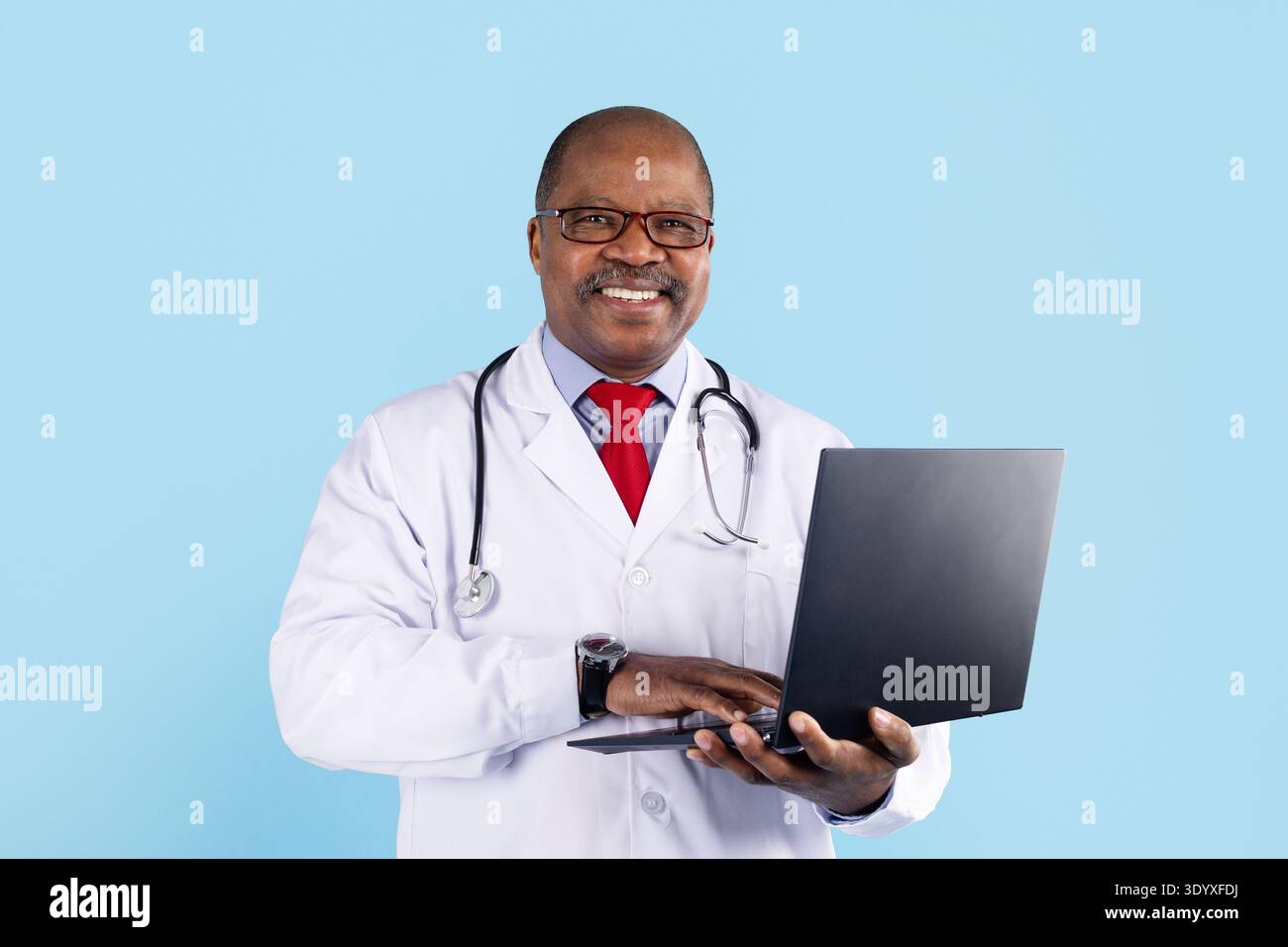 Mature black research doctor using hi-res stock photography and images ...