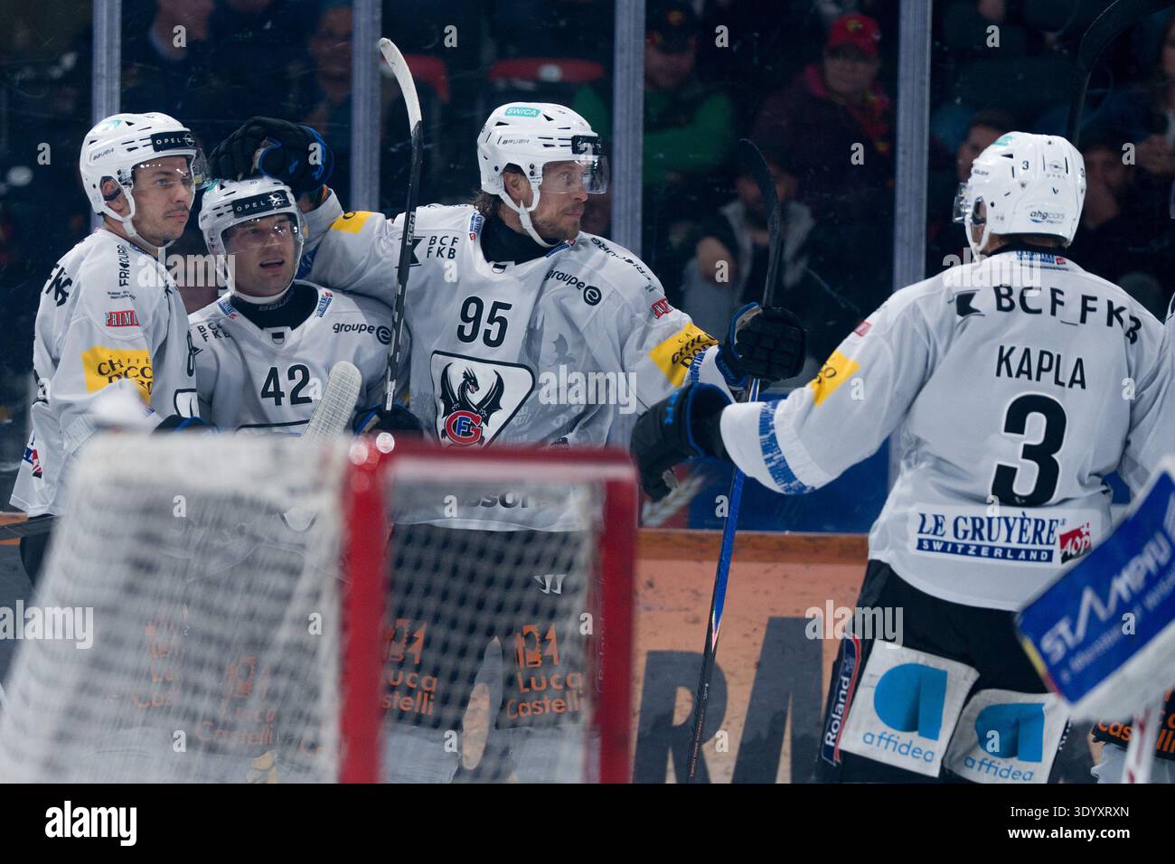 Jacob Rau BERN, SWITZERLAND - MARCH 9: L-R) Ty Rattie, Kyle Rau, Jacob De la Rose ...