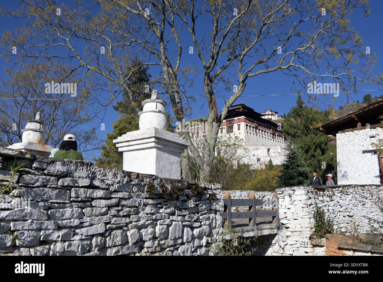 at the Dzong of Paro, West Bhutan Stock Photo