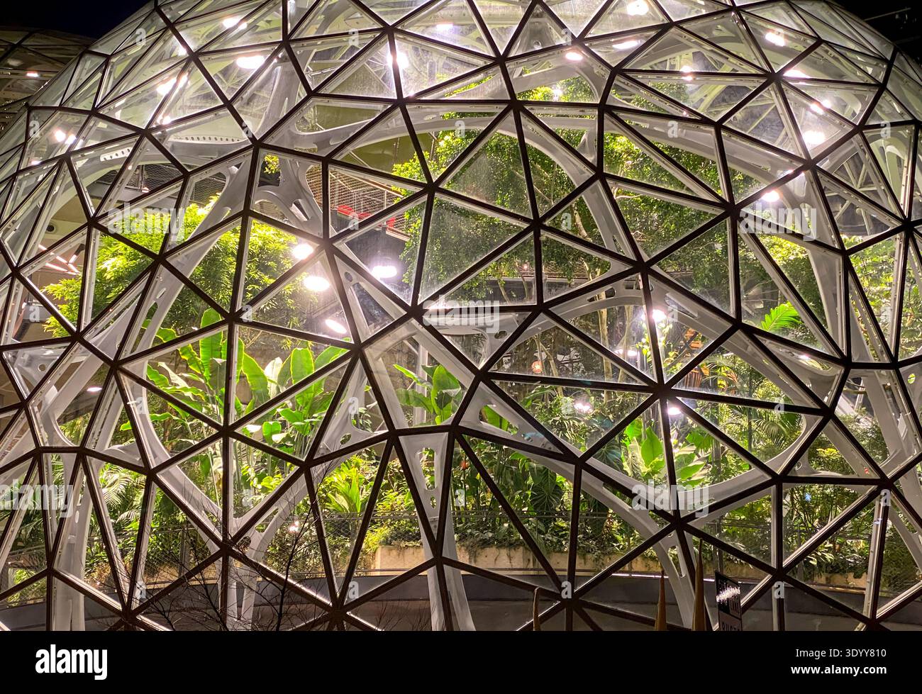 The Spheres at Amazon's Headquarters in downtown Seattle, WA, USA - Smartphone Captured Stock Image
