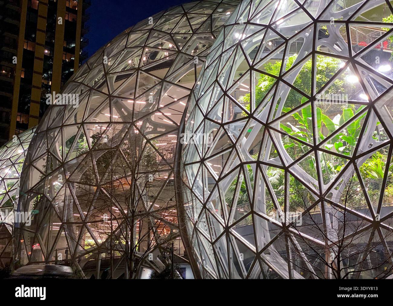 The Spheres at Amazon's Headquarters in downtown Seattle, WA, USA - Smartphone Captured Stock Image