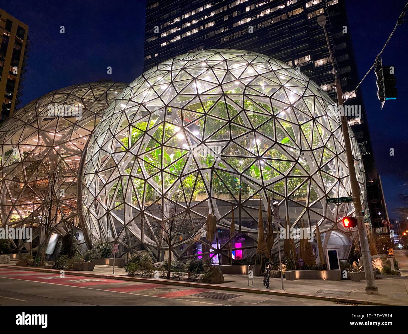 The Spheres at Amazon's Headquarters in downtown Seattle, WA, USA - Smartphone Captured Stock Image