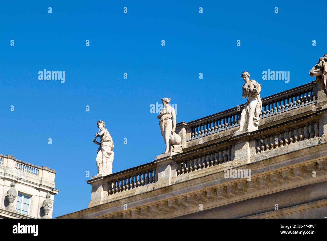 Grand Théâtre de Bordeaux on Place de la Comédie square, France Stock Photo