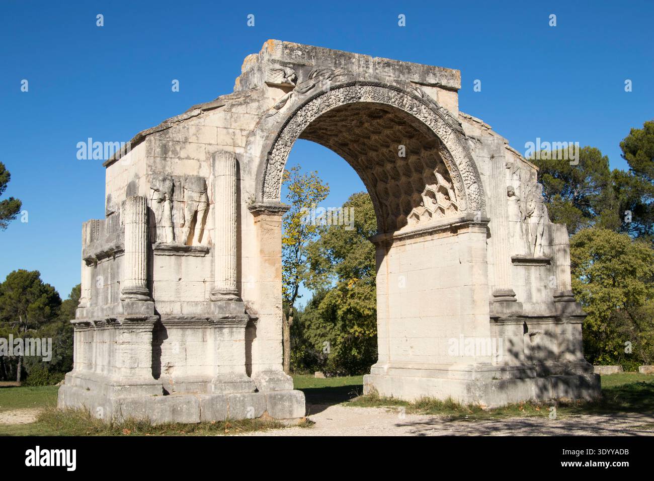 Triumphal Arch; Site Archéologique de Glanum;near Saint-remy-de-Provence Stock Photo
