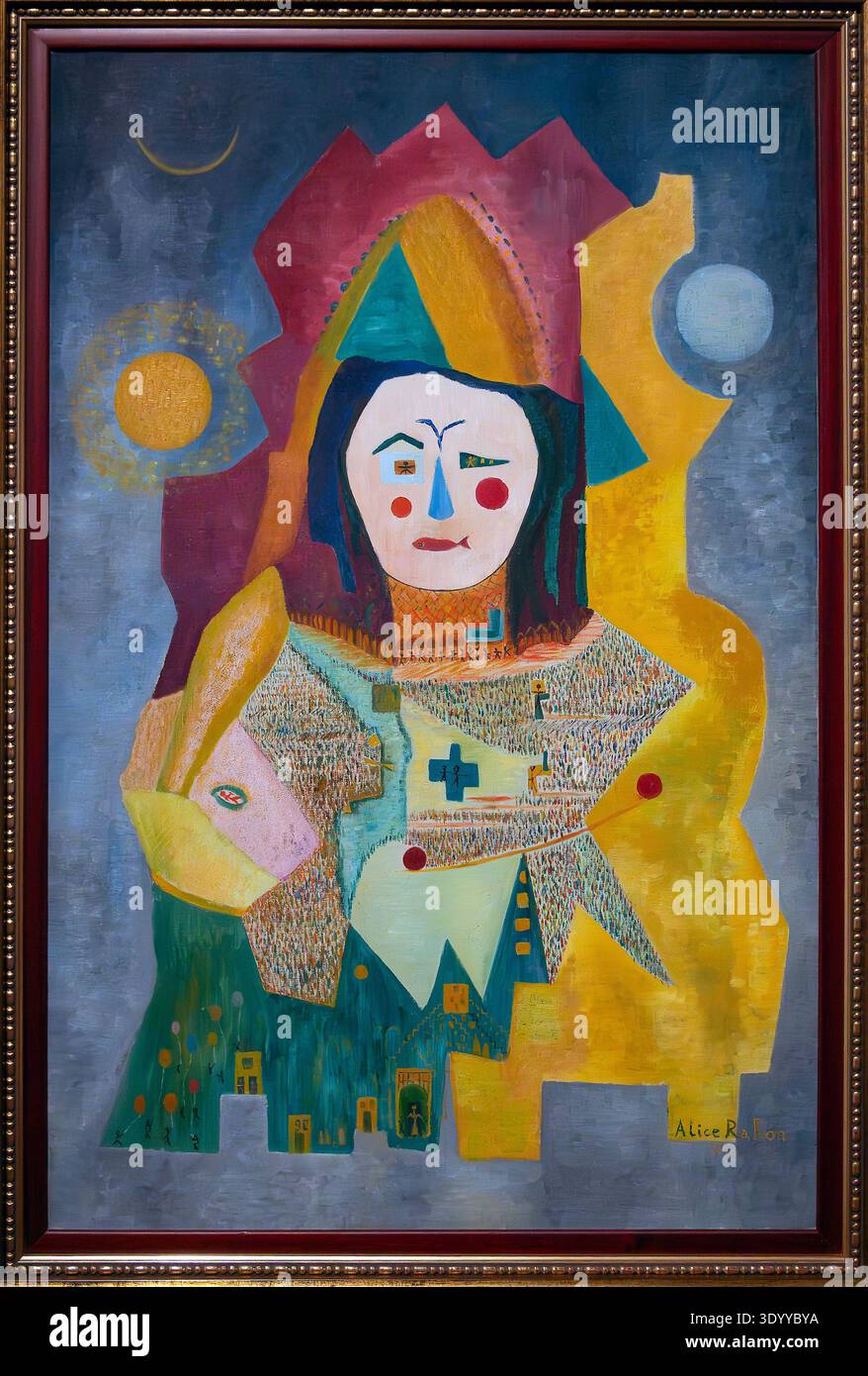 Alice Rahon oil on canvas painting entitled Self Portrait 1951 in the ...