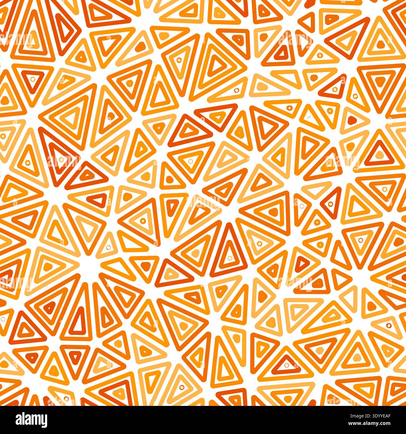 Vector seamless pattern. Multiple repeated inner triangles. Medium shape size. Monotone colored style. Seamless pattern. Trending vector tiles. Stock Vector