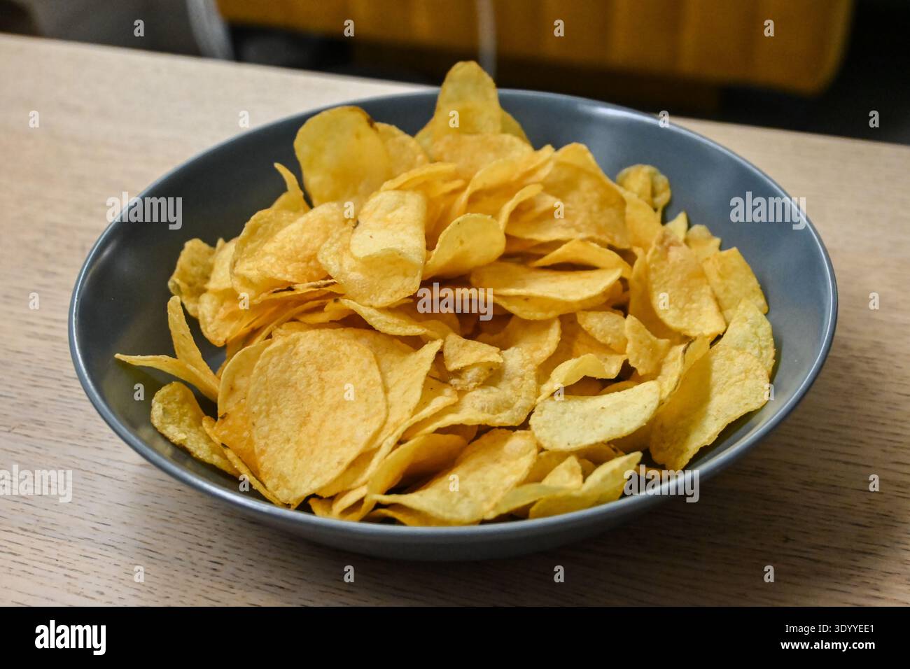Warm natural light emphasizes texture and inviting snack appeal Stock Photo