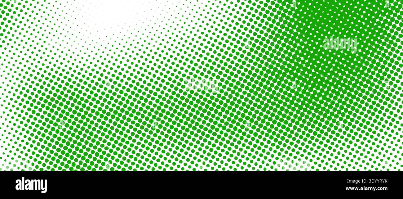 Green color halftone grain texture. Faded dotted gradient pattern ...