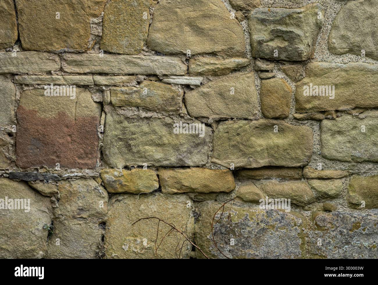 Ancient limestone block wall texture with natural stone masonry pattern ...