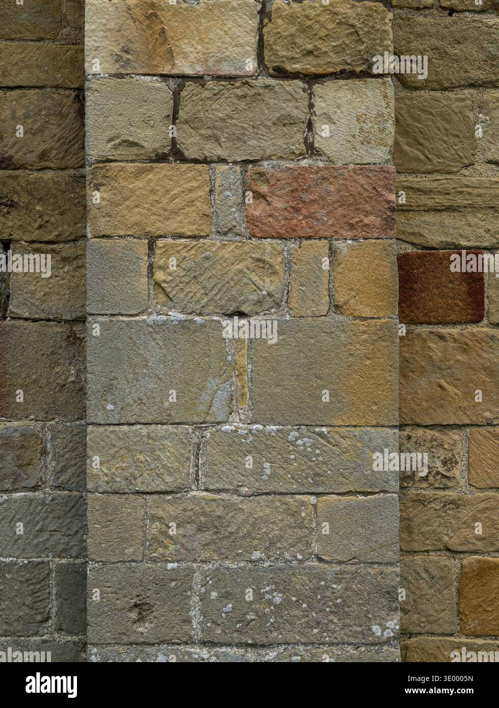 Ancient limestone block wall texture with natural stone masonry pattern ...