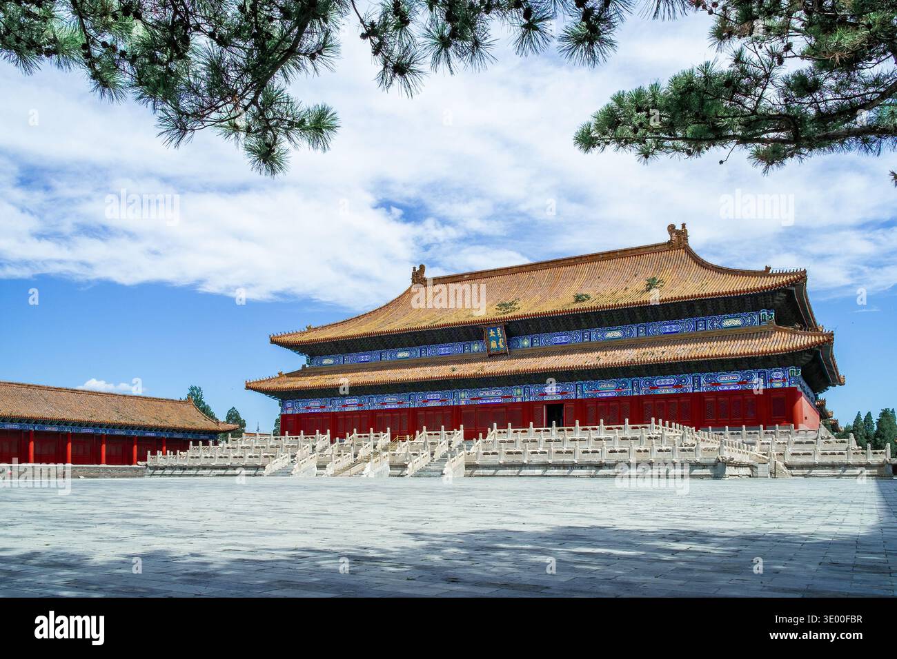 Visitors explore the Imperial Ancestral Temple in Beijing, famed for ...